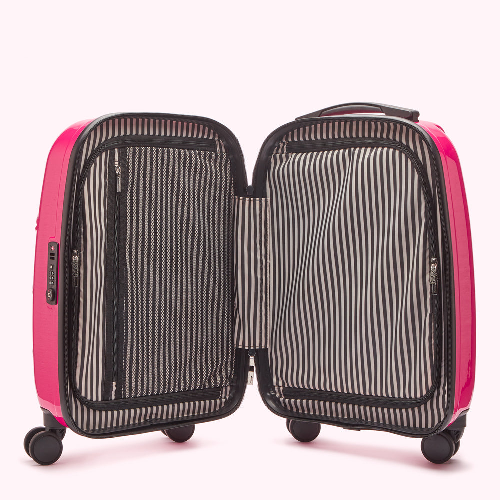 pink lips suitcase