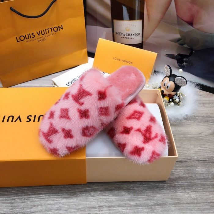 Louis Vuitton Slippers Pink - For Sale on 1stDibs  louis vuitton pink fur  slippers, pink louis vuitton slippers, louis vuitton pink fluffy slides