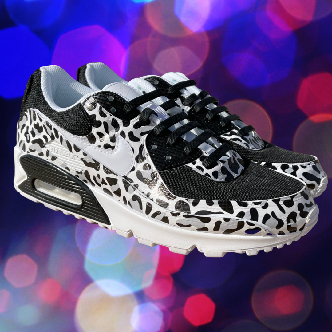 Snow Leopard themed Air Max – WadeCustomShoeCo