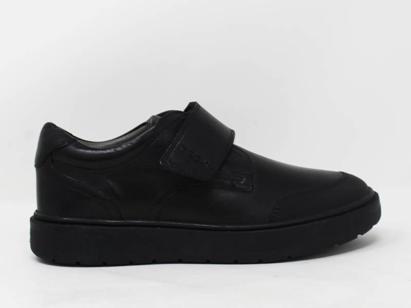 blanco lechoso Ligeramente Triplicar Zapatos Geox Colegiales Velcro Negro