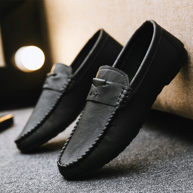 Træts webspindel Prisnedsættelse Næsten død Men Casual Shoes Fashion Men Shoes PU Leather Mens Loafers Shoes Mocca –  PatriarchBoutique