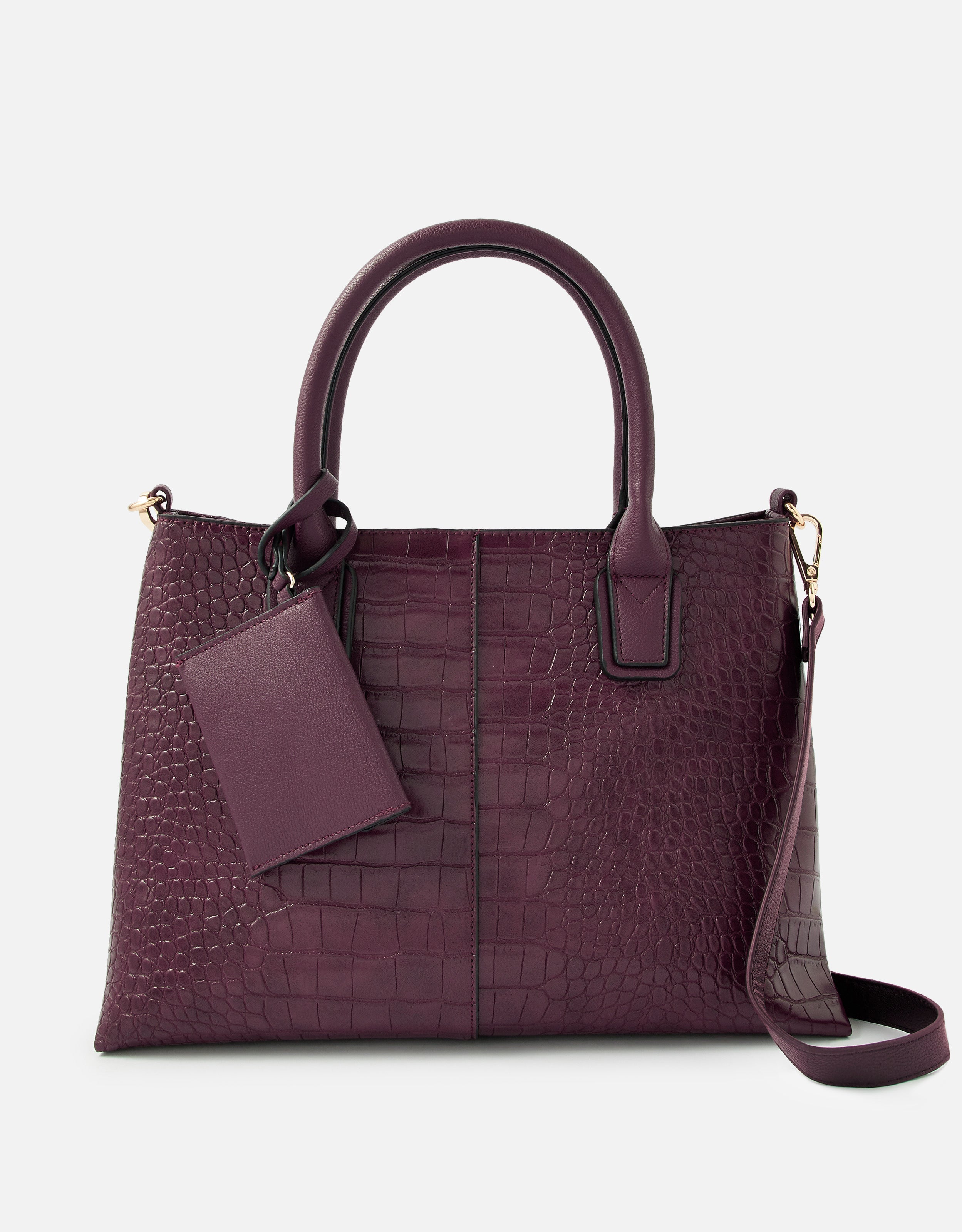 Burgundy bag leather