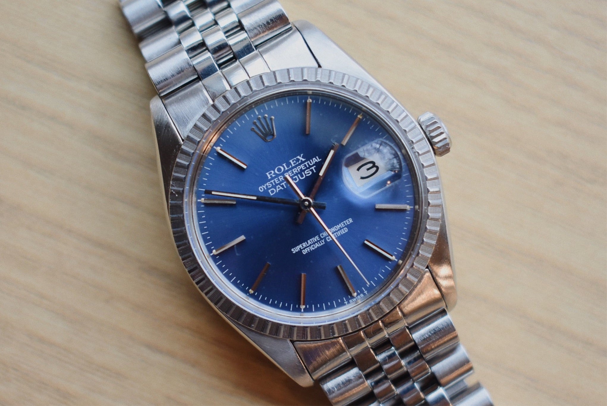 rolex 16030 blue dial