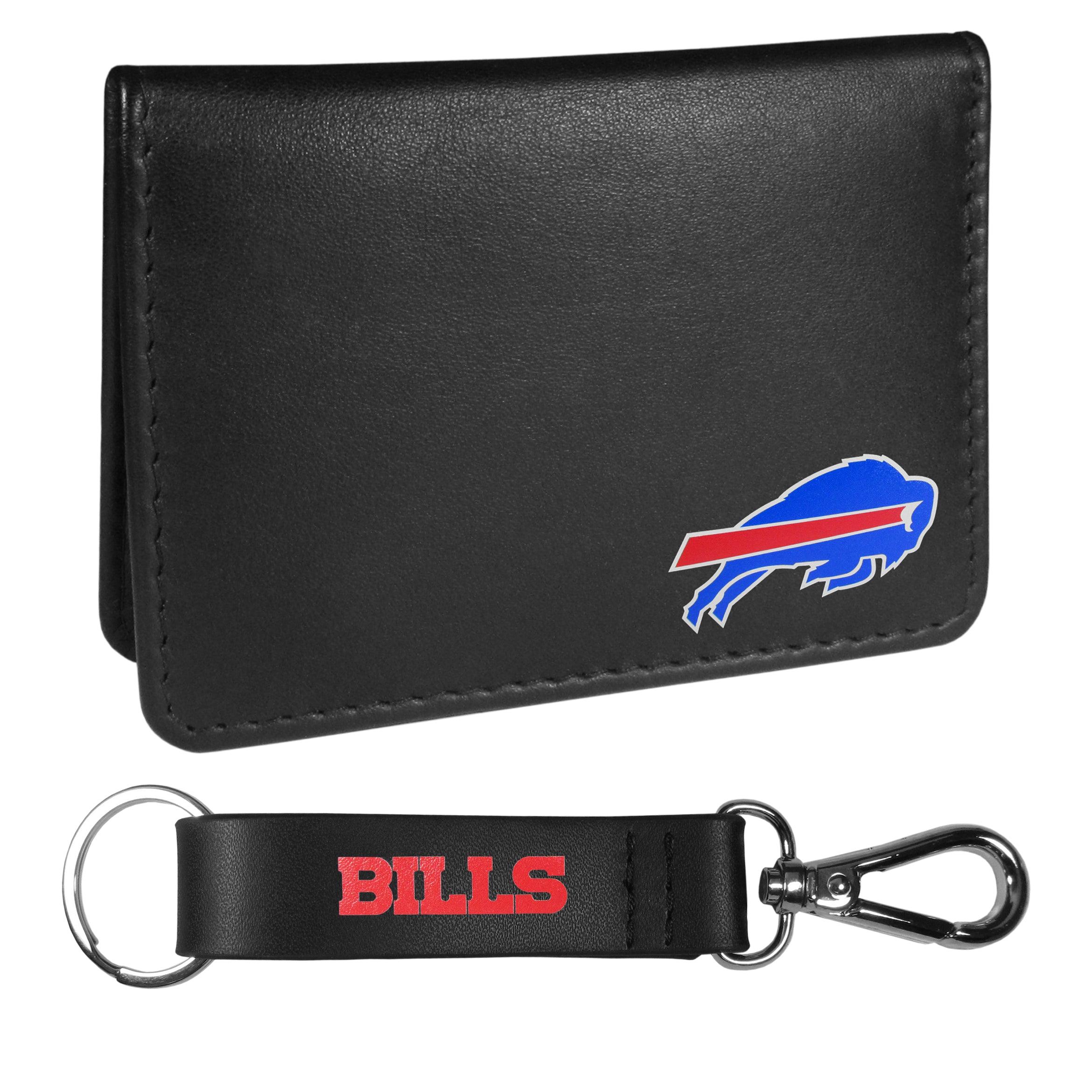 Siskiyou FBIM015KCS Buffalo Bills Weekend Bi-Fold Wallet & Strap Key Chain