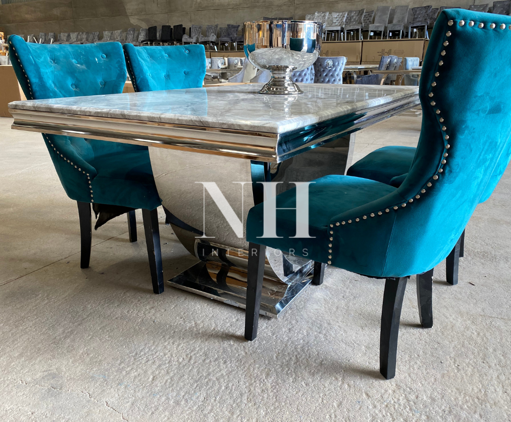 teal kitchen table chairs