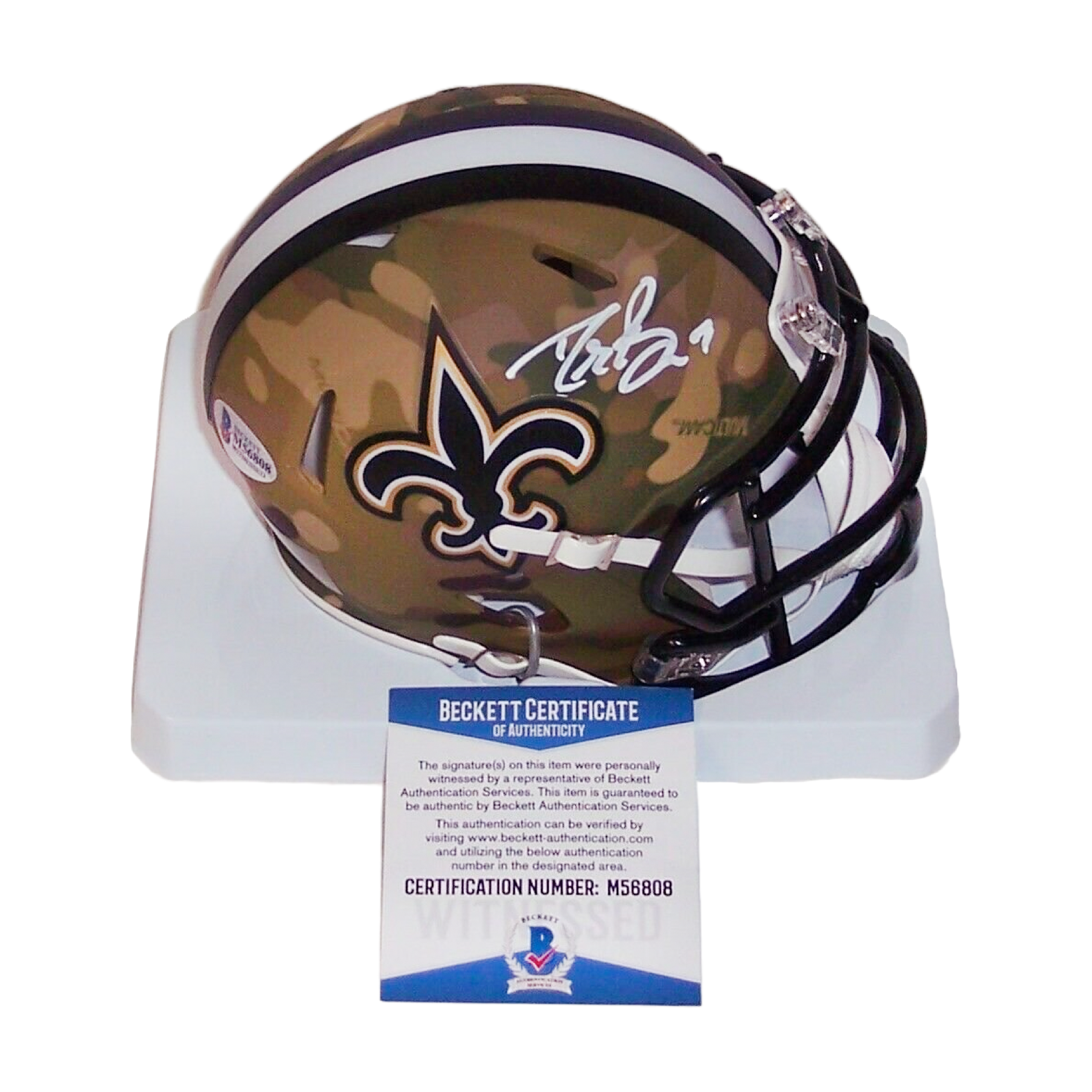 New Orleans Saints Salute to Service Speed Mini Helmet – Creative