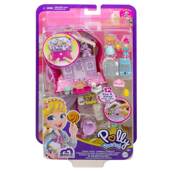 Polly Pocket Candy Cutie Compact Micro Dolls Figure Children's Toy Accessories 