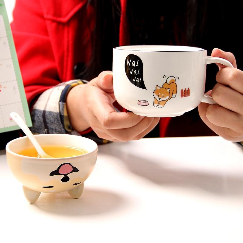Details about   Whimsical White Dog Ceramic Coffee Cappuccino Latte Tea Cup Mug With Spoon Set