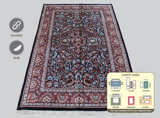 Indian Jaipuri Area Rug 192cm x 124cm