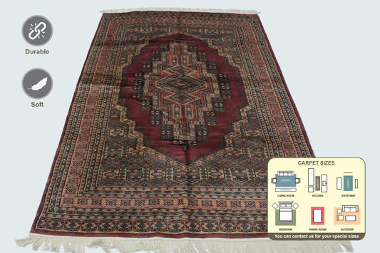 Kashmiri Pakistan Area Rug 256cm x 175cm