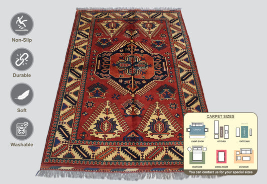 Afghan Qashqai Area Rug 180cm x 122cm