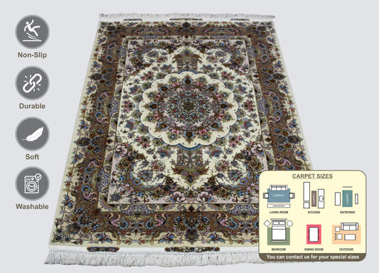 Tabriz 70Raj Area Rug 215cm x 150cm