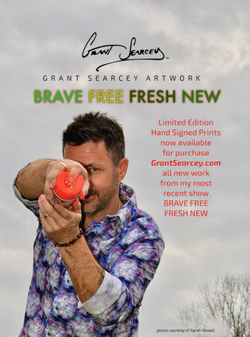 Grant Searcey at his show BRAVE FREE FRESH NEW 