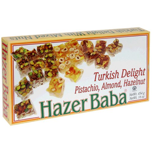 HazerBaba Sultan Mixed Turkish Delight (Pistachio, Almond, Hazelnut)