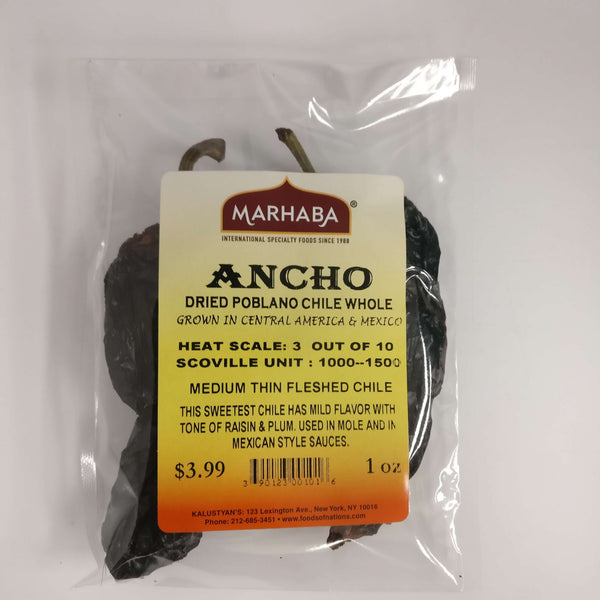 Ancho, Dried Chili Whole