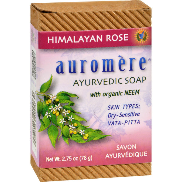 Auromere Himalayan Rose Ayurvedic Soap