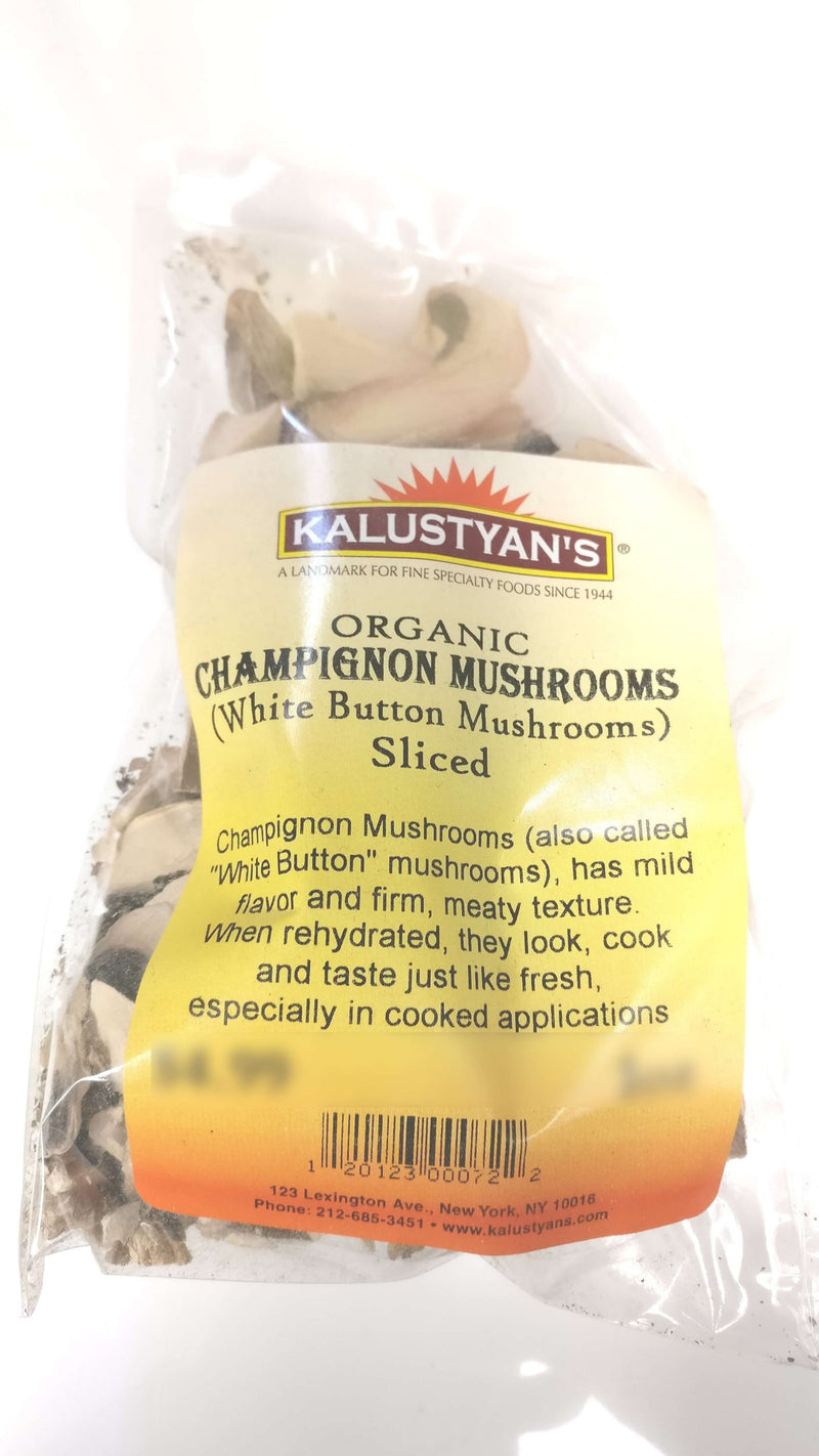 Organic Champignon Mushroom Sliced