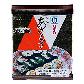 Sushi Nori Roasted Seaweed, 10 Sheets