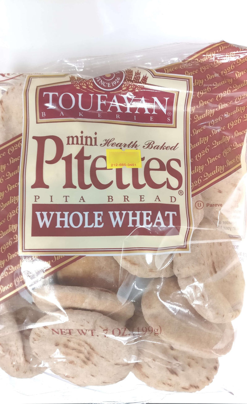 Pita Bread (Pitettes), Whole Wheat, Mini