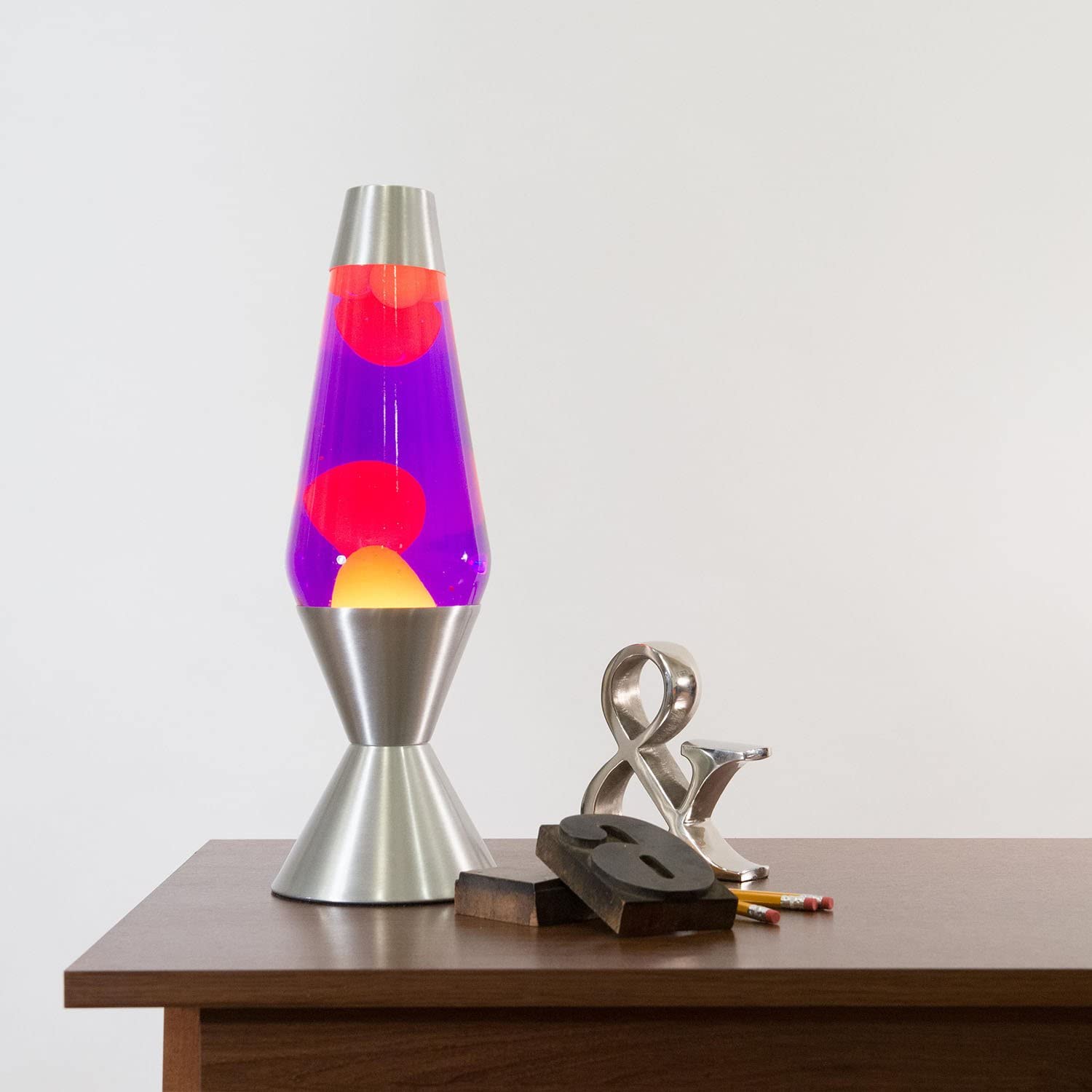 purple yellow lava lamp