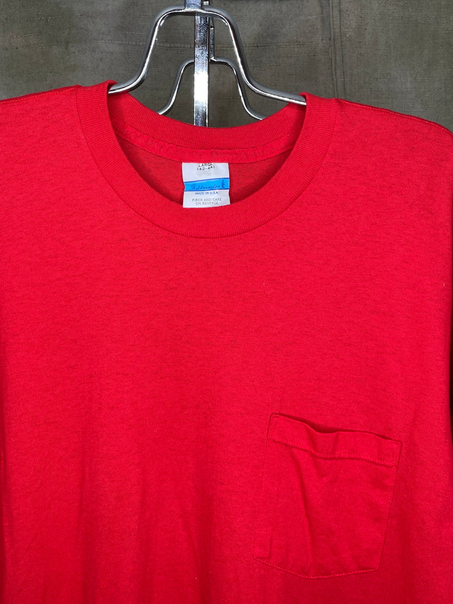 Village Vintage Frolicking Bear Logo on Hand Sourced Vintage Blank Shirt L