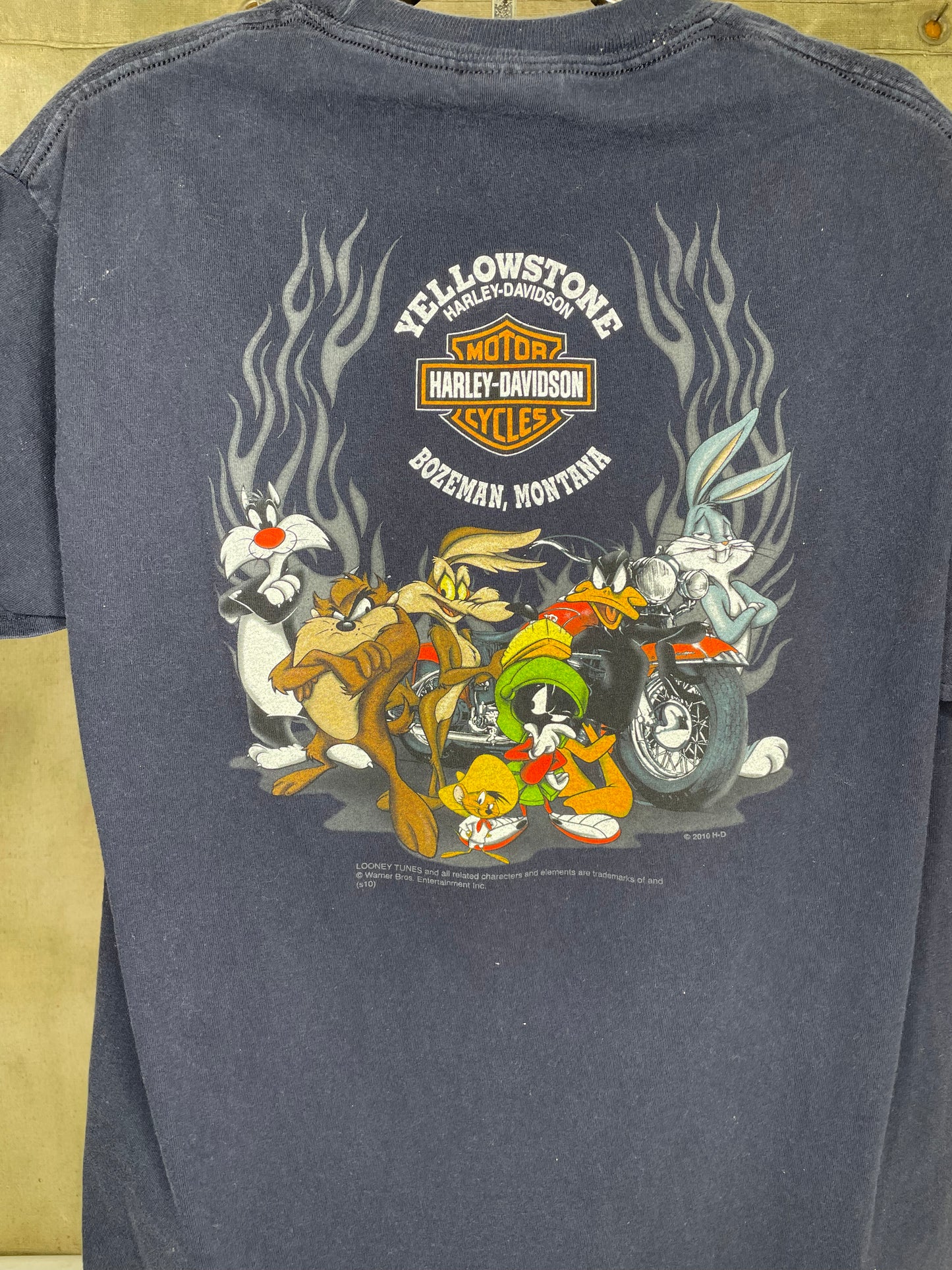 Vintage 90s Harley Davidson Motorcycles Taz T Shirt
