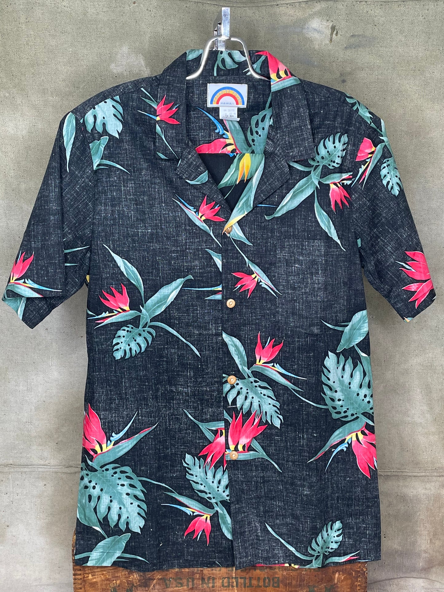Vintage 80s Paradise Found Hawaiian Shirt M