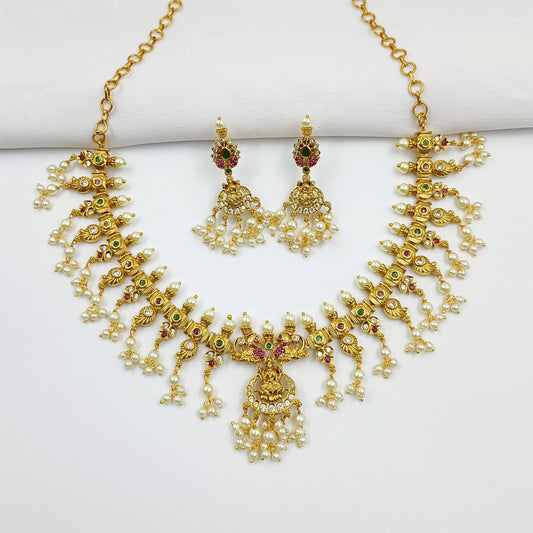 Splendid Laxmi Designer Short Necklace Set