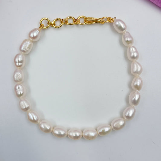 Adorable Rice Pearls Bracelet Shree Radhe Pearls