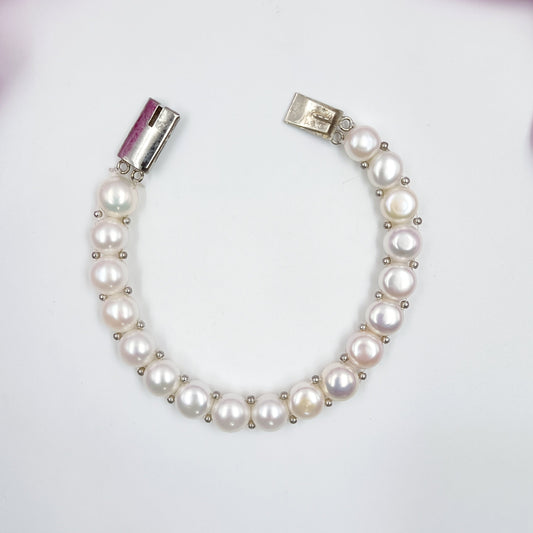 Button Pearl Bracelet Shree Radhe Pearls