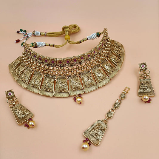 Rajwadi Choker Set Shree Radhe Pearls