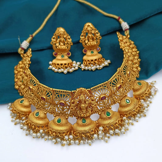 Temple Choker Set Shree Radhe Pearls