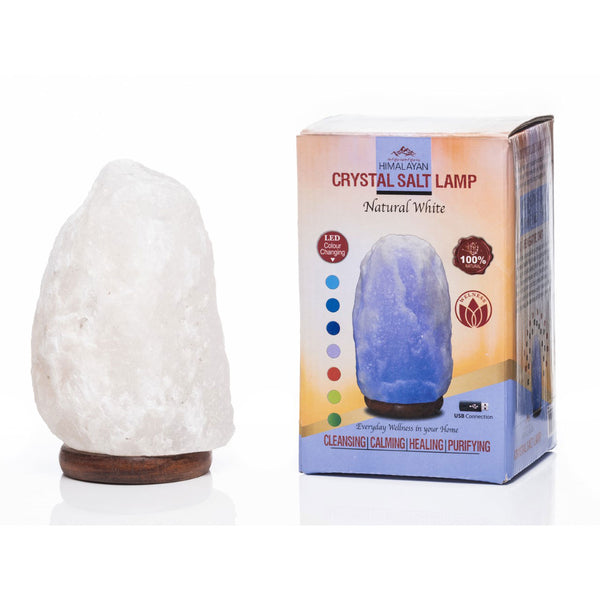 natural himalayan color changing led salt lamp