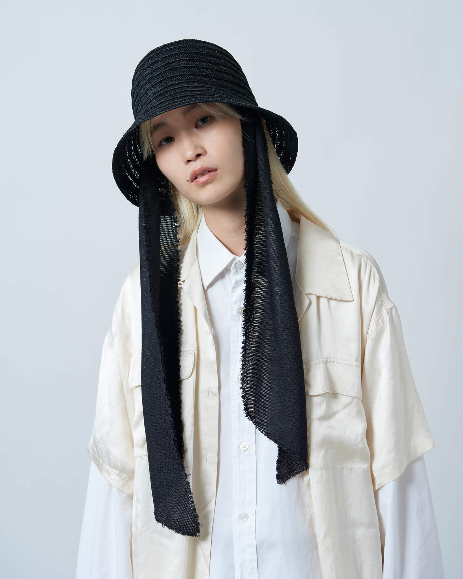 国内外の人気！ de Maison La Lyllis SCARF CLOCHE 麦わら帽子 - www