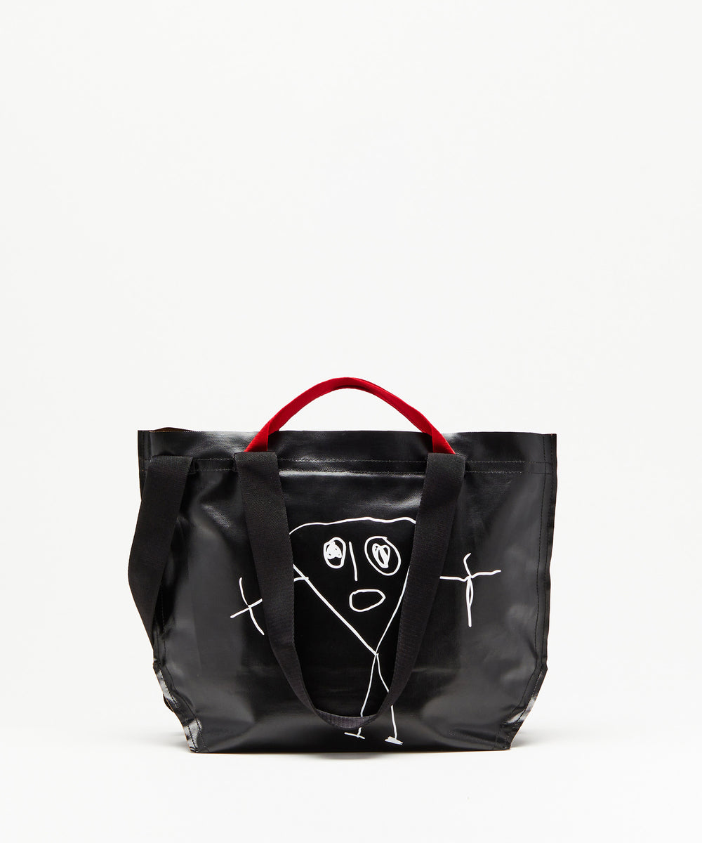 Pili And Bianca Medium Tote Bag | Black | Plan C