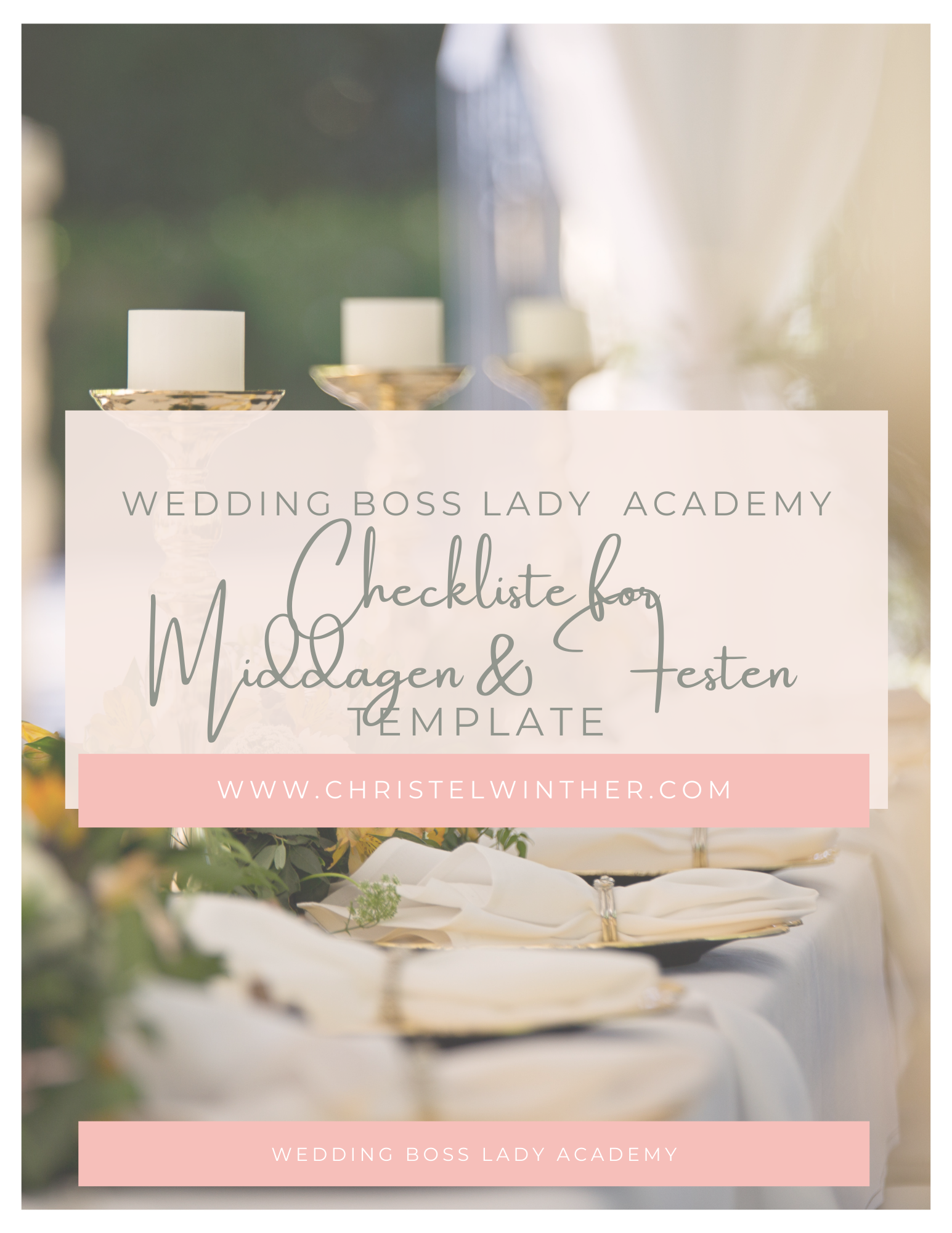 Checkliste til & Festen – Wedding Boss Lady Academy