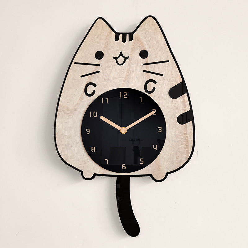 割引発見 SIMONE ANIMATED WALL CAT CLOCK agapeeurope.org