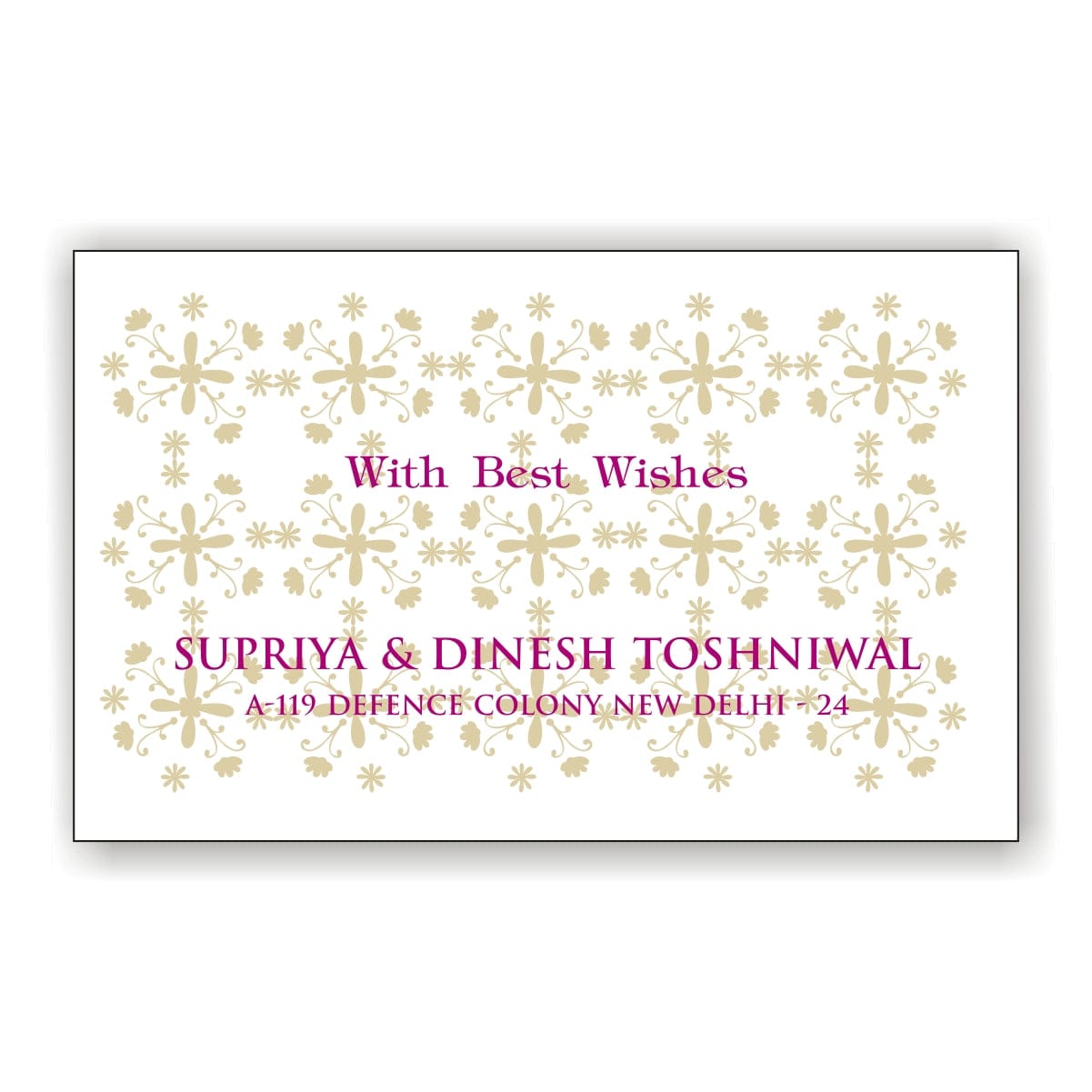 Gifts of Love Business Card Customised with your name, Name card - 026