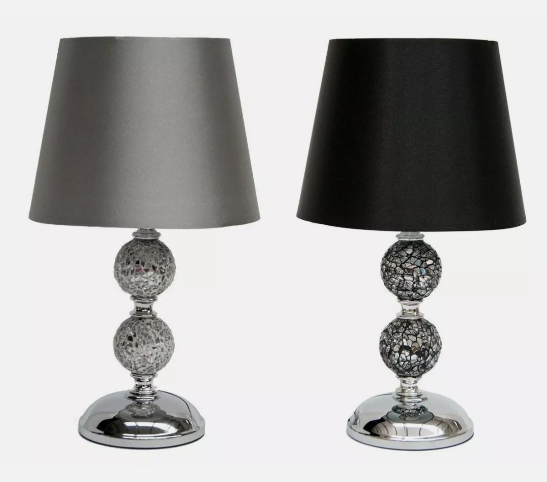 zoe crackle mosaic table lamp