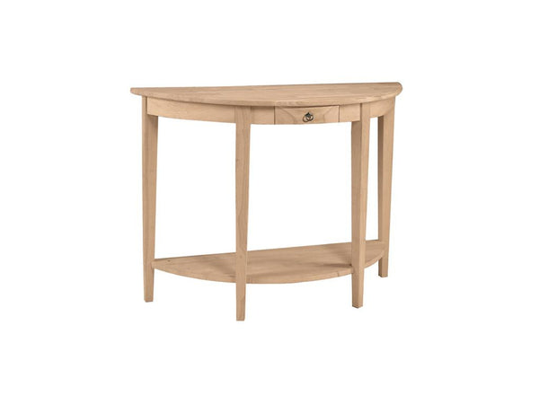 Solid Wood OT-1643HD Half Moon Console Table - HomePlex Furniture