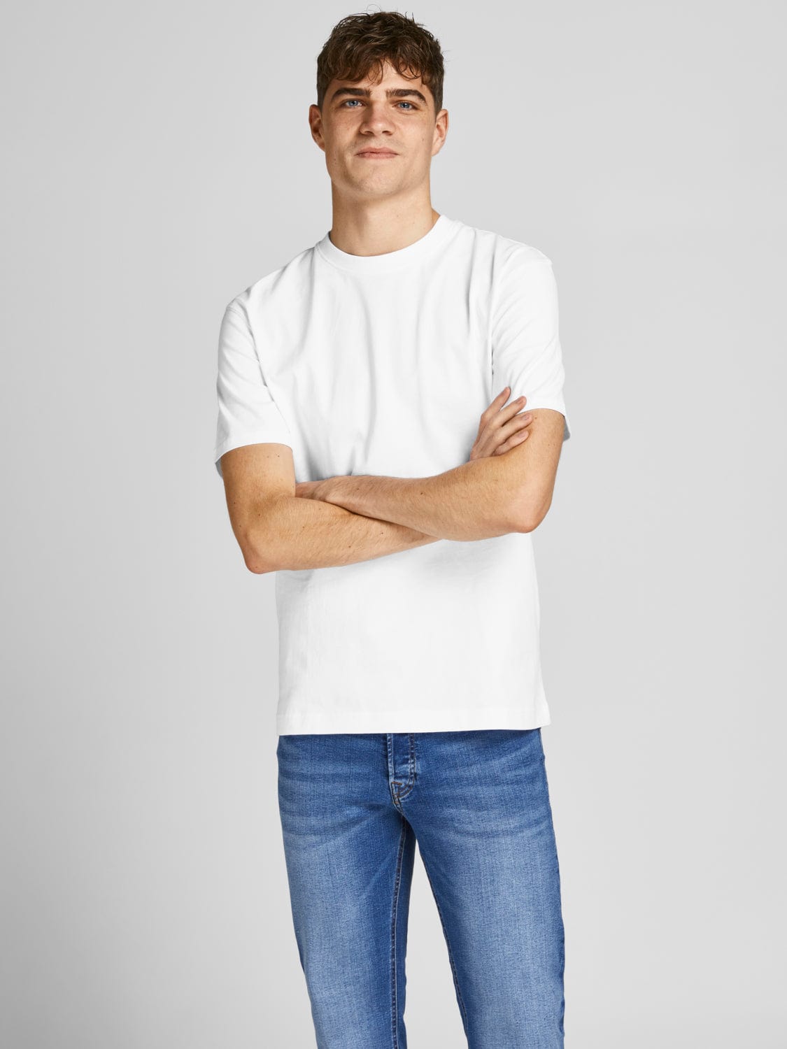 Camiseta básica de manga corta blanca RELAXED | JACK&JONES – JACK & JONES