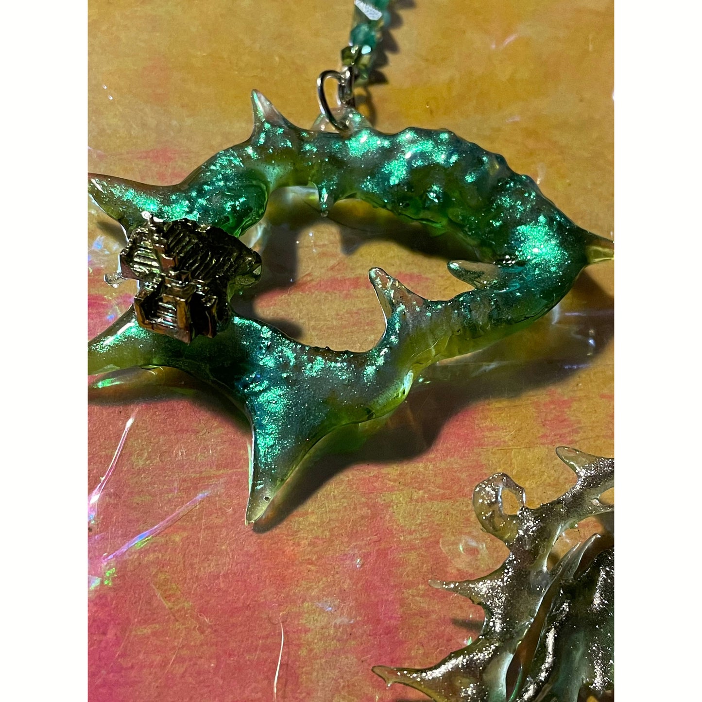 cyberform bismuth earrings