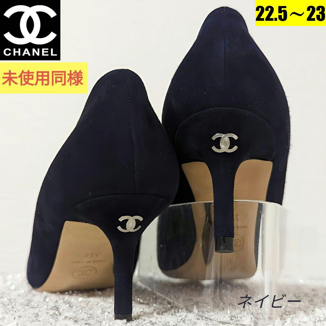 美品】✨ シャネル✨CHANEL✨ハイヒール パンプス ✨ 約24cm✨黒-