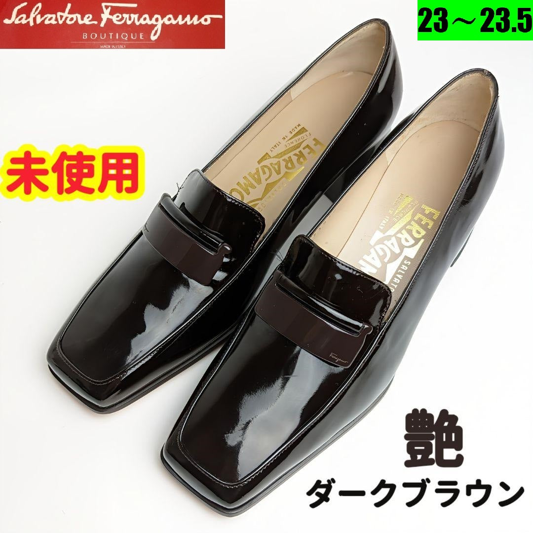 アルミ 未使用同様美品♥フェラガモFerragamo NINNAパンプス 6 1/2M