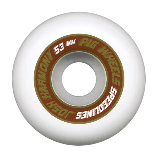 Pig Josh Harmony Pro Speedline - White - 53mm - Skateboard Wheels