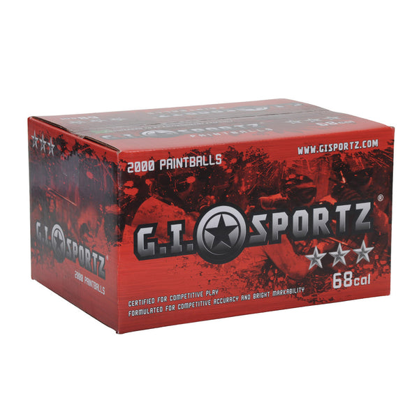 GI Sportz 3 Star Paintball Case 2000 Rounds - Orange Fill