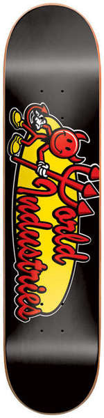 World Industries Corporate Team Logo - Black - 7.5 - Skateboard Deck