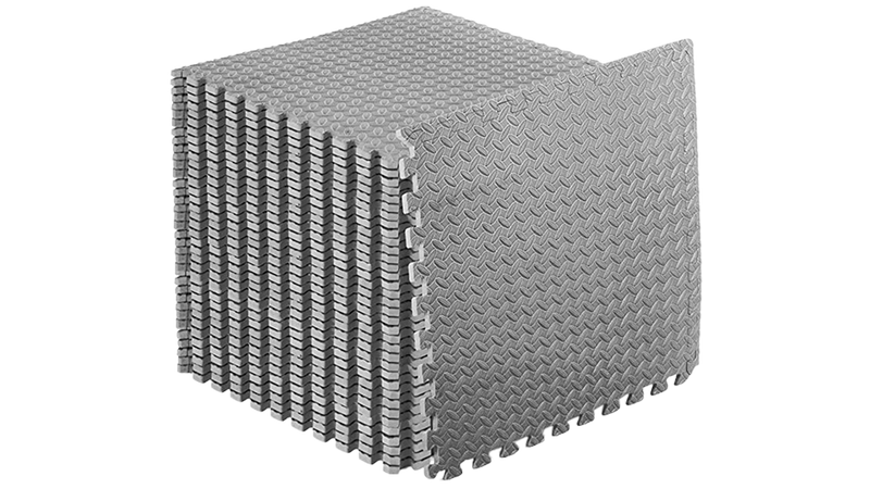 Load image into Gallery viewer, foam flooring tiles - workout equipment - gym equipment - cant someone else just do it shoes - foam interlocking tiles