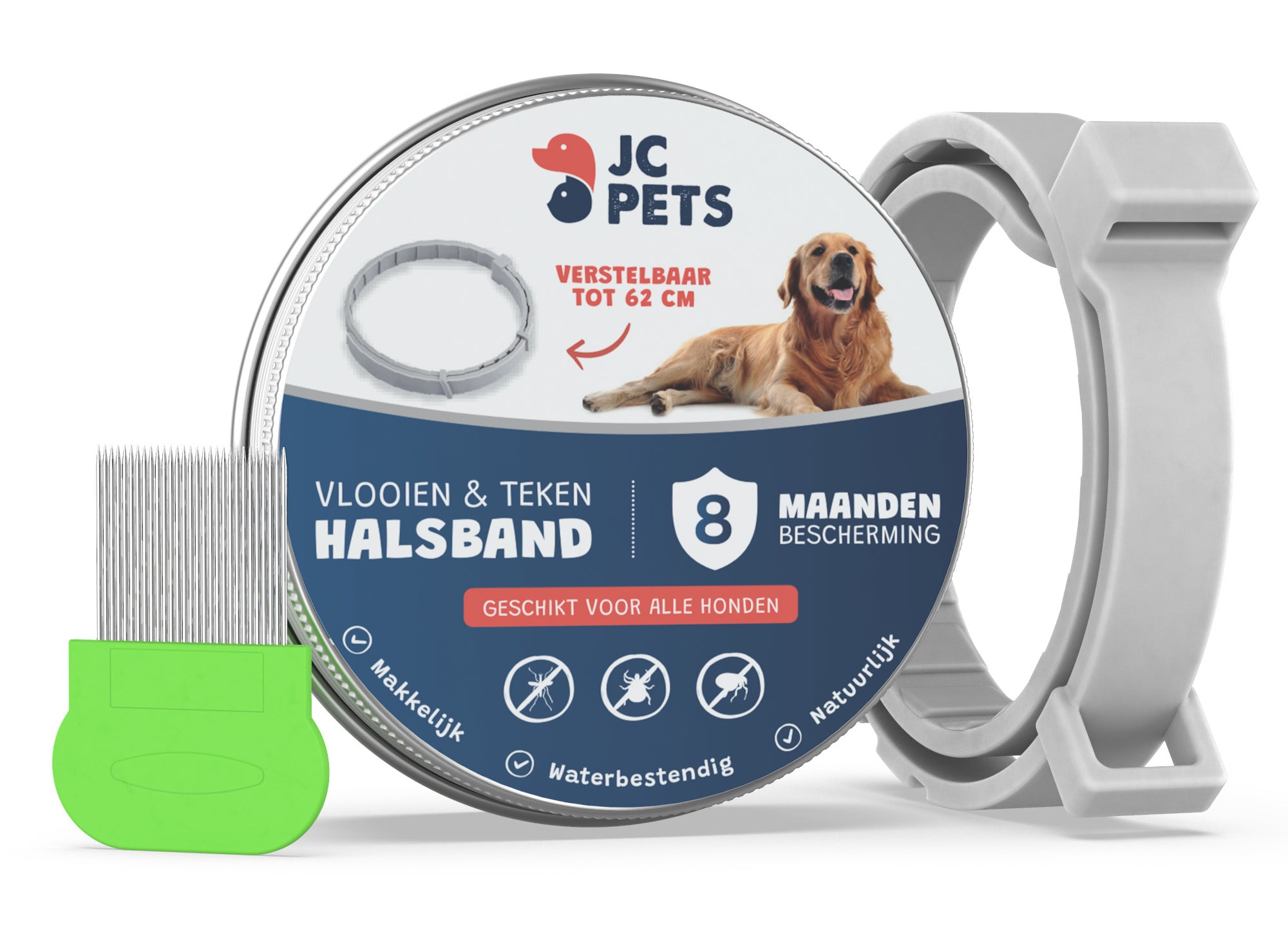 Persoon belast met sportgame Elastisch vervorming Honden vlooien- en tekenband | 8 maanden bescherming, 100% natuurlijk – JC  Pets NL
