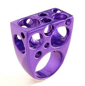 Amazing Jewelry Ring 13 - Purple Cheese Ring